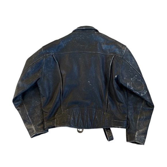 Harley Davidson Metal Masterpieces Black Leather Drifter Biker Jacket Size XL - Picture 6 of 14